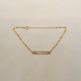 Engraved Bar Bracelet
