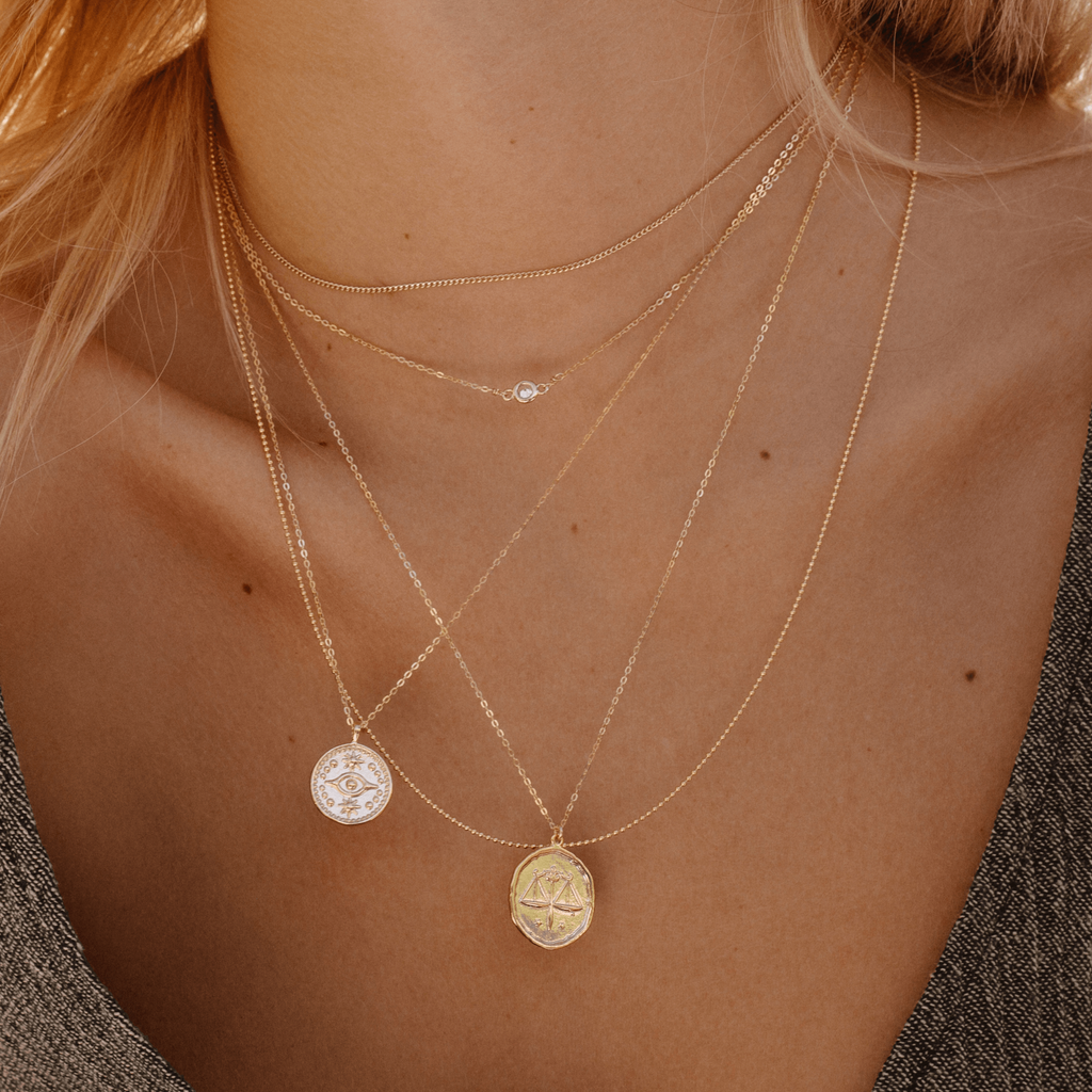 Evil eye 2025 coin necklace