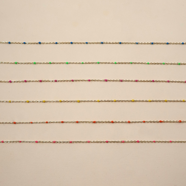 Enamel Double Strand Bracelet