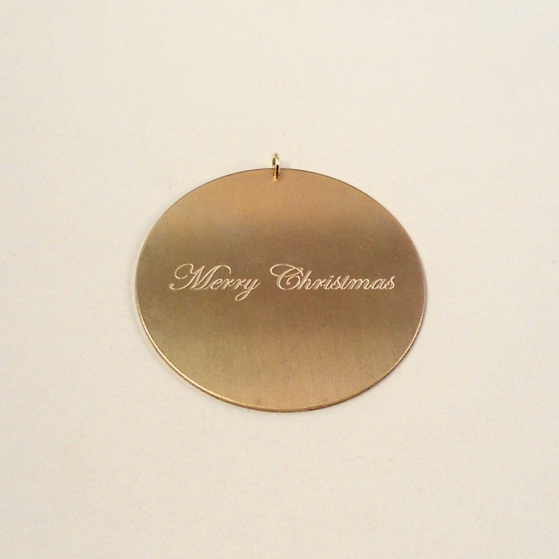 Custom Engraved Ornament