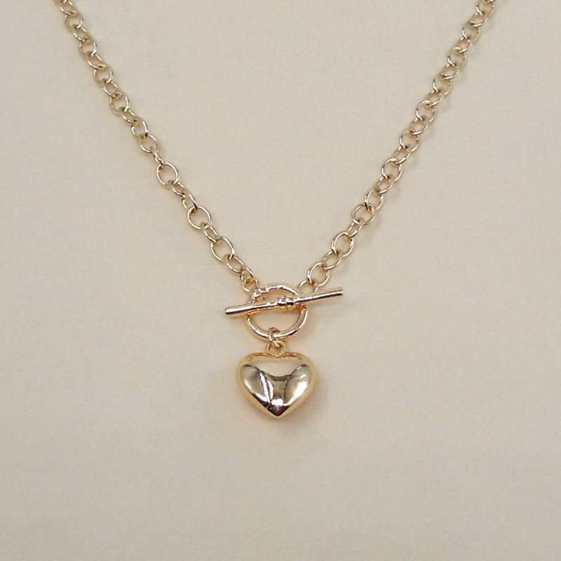 Puff Heart Necklace