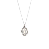 Virgin Mary Sterling Silver Necklace