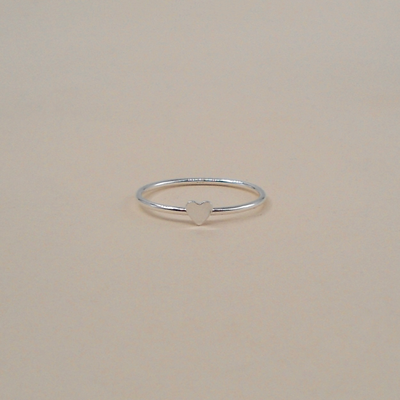 Sterling Silver Mini Heart Ring