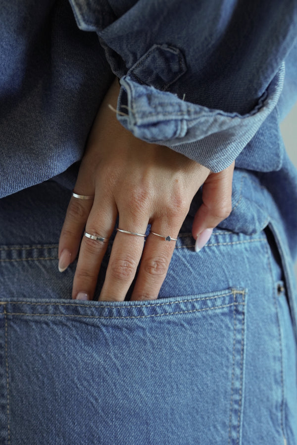 Sterling Silver Mini Heart Ring