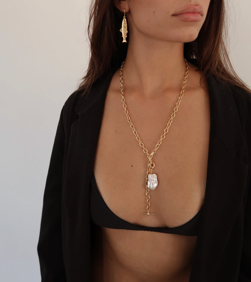 Go Anywhere Charm: Baroque Pearl