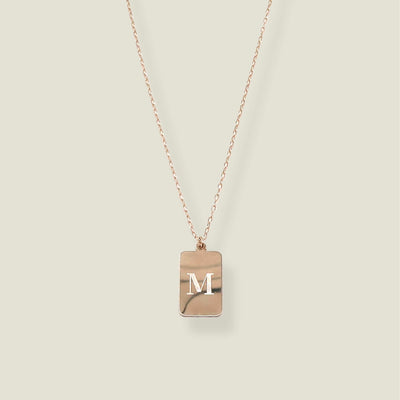 Initial Necklace: Classic Font