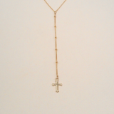 Dotted Lariat w/ Cross