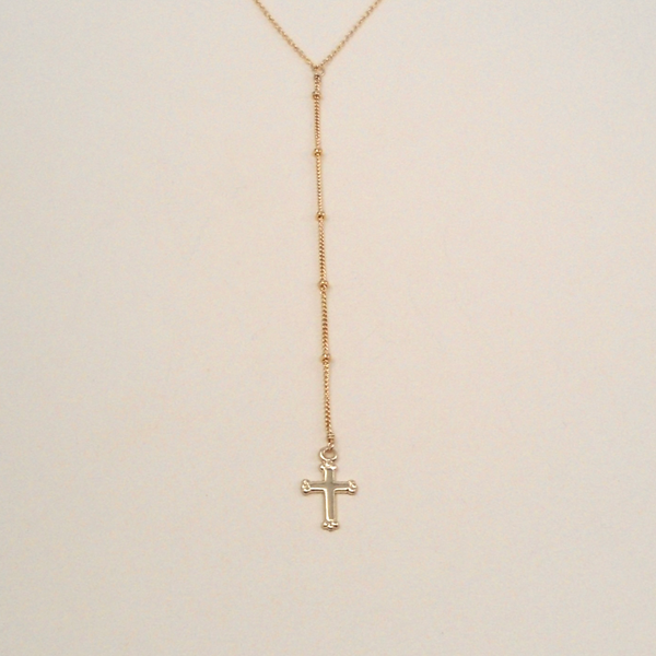 Dotted Lariat w/ Cross