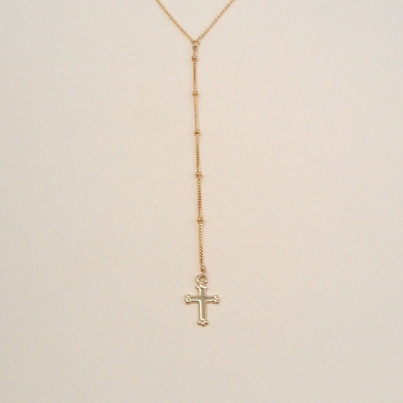 Dotted Lariat w/ Cross