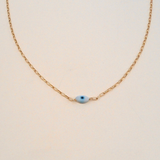 Baby Link Chain with Evil Eye Necklace