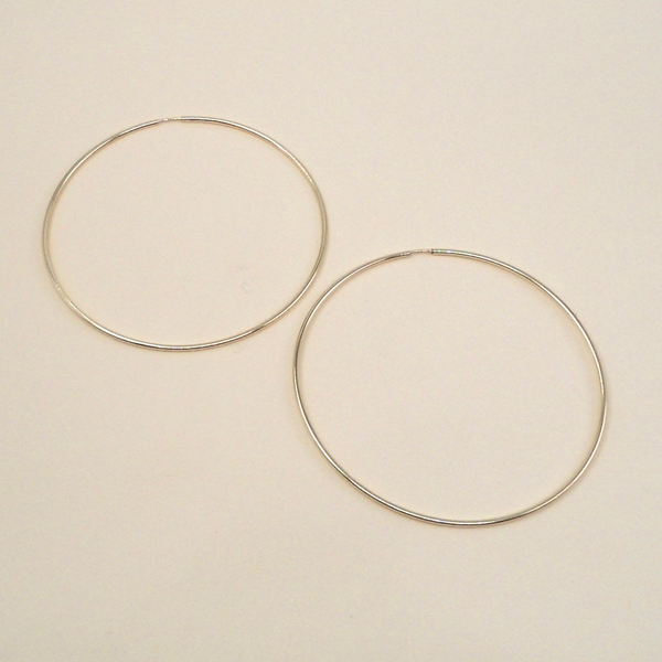 Large Gold Seamless Hoops