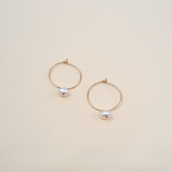 Pearl Hoops