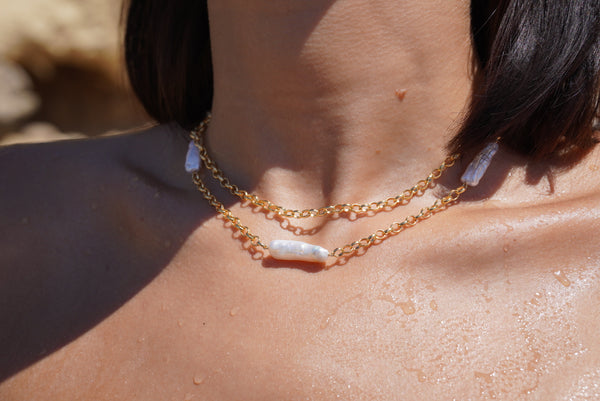 Hannah Three Pearl Necklace