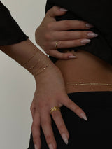 Double Strand Cora Belly Chain
