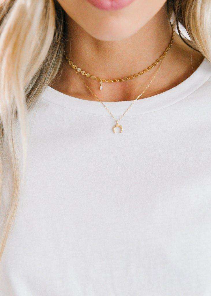 Mini Crescent Moon Necklace