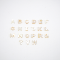 Mother of Pearl Initial Necklace