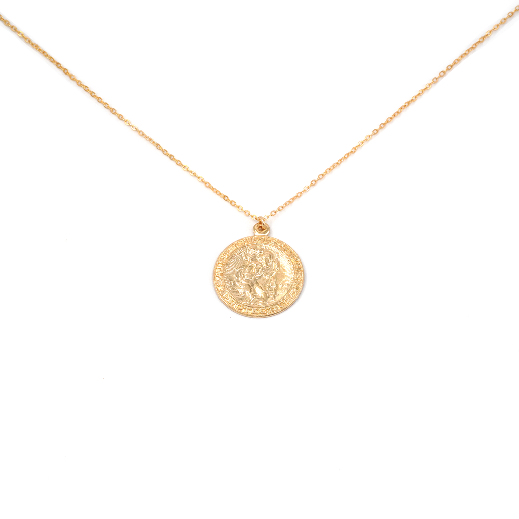 Saint Christopher Coin Necklace – May Martin